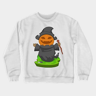 Witch Halloween Pumpkin Crewneck Sweatshirt